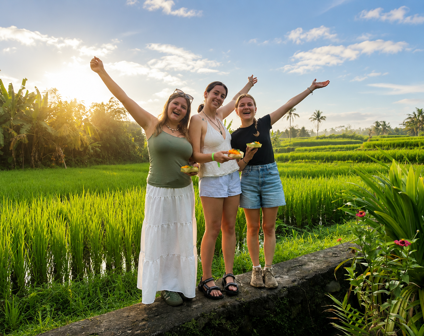 Rice fields Ubud — cooking class experience